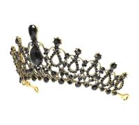 ABOOFAN Alloy Rhinestone Crown with Delicate Design Hair Decor Elegant Baroque Anniversary for Bride and Wedding Guest for Graduation Time and Celebration Accessories