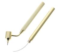 ABOOFAN Aluminium Pen for Painting with Fine Line Precision, Fluid Writer Liquid Paint Applicator for Signing Artwork and Line-art, Suitable for French Matting and Drawings