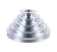 ABOOFAN Aluminum Pagoda Pulley Wheel A-Type Multi-Groove V-Belt Pulley for Motor Bore Compatible Drill Press Accessories