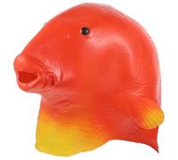 ABOOFAN Animal Carp Cosplay Headgear Red Goldfish Halloween Mask for Parties Fancy Dress Events and Photo Props Unique Design Fits and Fun