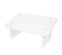 ABOOFAN Anti-Fatigue Foot Rest Mat Under Desk, 30cm Warm White Sloped Design, Small Foot Stool for Office and Home Use, Footrest to Leg Fatigue