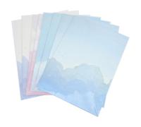 ABOOFAN Assorted Colour Letter Paper Smooth Writing Paper for Students 64pcs with Elegant Design for Announcements and, Stationery for Home and School Use