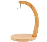 ABOOFAN Bamboo Banana Hanger Stand with Easy to Clean and Beautiful Appearance Design, Keeps Bananas Longer, Simple but Not Monotonous Style, for Kitchen Storage