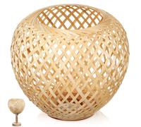 ABOOFAN Bamboo Chandelier Pendant Lights Lamp Shade Ceiling Lampshades Ceiling Shade Rattan Cover Accessory Replacement Shade to Weave Accessories