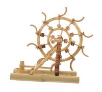 ABOOFAN Bamboo Water Wheel Tabletop Decoration Handmade Decorative Water Wheel Craft for Decor Unique Bamboo Art for Giving and Feng Shui Enhancement