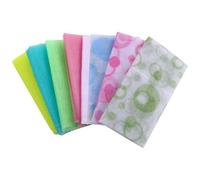 ABOOFAN Bath Towels for 8pcs Nylon Exfoliating Back Scrubber Set and Breathable Easy to Reach Back Loofah Bubble Bath Towels Effective Mud Scrubbing Random Color at Home