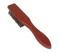 ABOOFAN Beard Brush for Comfortable Touch Feeling with Supple Nylon Bristles Brown Wooden for Home Oil Head Styling and Personal Use by Men and Barbers