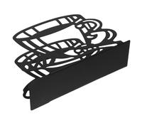 ABOOFAN Black Iron Napkin Holder for Tabletop Freestanding Coffee Cup Shape Tissue Dispenser Sturdy Wrought Paper Organizer for Kitchen Dining Cafe Restaurant Use