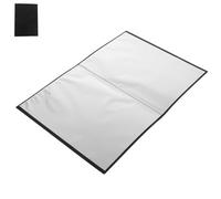 ABOOFAN Black Music File Folder with Clear Sleeves PP Binder for Music and Document Organization Matte Texture Organizer for Office and School