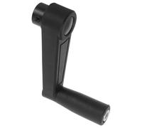 ABOOFAN Black Plastic Revolving Crank Handle with 10mm Round Hole for Hand Crank Generator and Lathe Wear-Resistant Design for Outdoor Power Applications and Camping