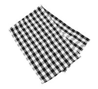 ABOOFAN Black White Buffalo Plaid Kitchen Valance Short Window Curtain Classic Check Pattern Privacy Protection for Bathroom Bedroom Living Decor