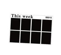 ABOOFAN Blackboard Stickers Removable Chalkboard Wall Sticker Decals for Planner Study Organizer Notice Boards for Home