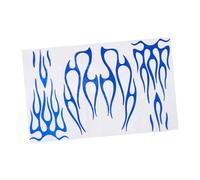 ABOOFAN Blue Flame Motorcycle Tank Decals Weatherproof Self Adhesive Stickers for Gas Tanks Car Doors Rear Wheel Decor Enhancing Road Presence with Dynamic Bold Graphics