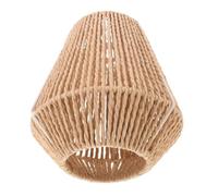 ABOOFAN Bohemian Paper Rope Pendant Lamp Shade with Handwoven Craftsmanship and Easy Installation, Rustic Woven Table Lamp Shade with Removable Adapter and Open Weave Design for Dorm