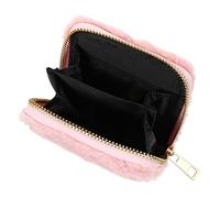 ABOOFAN Boy Girl's Short Wallet Plush Rainbow Patch Wallet Zippered Handbag for Boys and Girls Small Girls Party