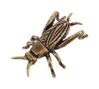 ABOOFAN Brass Crickets Figurine for Desk Decor Vintage Miniature Insect Statue Playful Home Ornament for Office Shop and Tea Tables Unique Artistic Accent for Relaxation