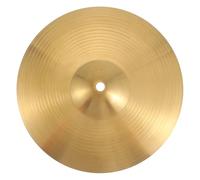 ABOOFAN Brass Hi-hat Cymbal for Drum Beginners and Experienced Players High Hardness Percussion Instrument with Golden Finish Suitable for Various Skill Levels