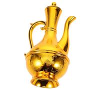 ABOOFAN Buddha Teapot Retro Wine Jug Gold Water Kettle Teapot Arabic Tea Pitcher Buddhist Offering Jug Narrow Spout Drip Teapot for Bar Tea Party