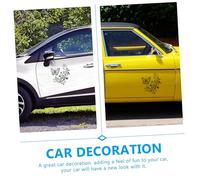 ABOOFAN Butterfly Car Decorative Sticker Black Vinyl Decal High Grade Material Car Body Sticker for Window Door Side Panel Easy to Apply and Remove Leaves No Residue