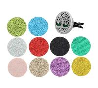 ABOOFAN Car Air Vent Clip Aromatherapy Diffuser Clip Metal Locket Car Freshener Essential Oil Diffuser