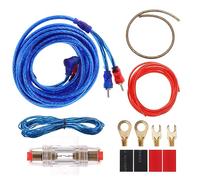 ABOOFAN Car Power Amplifier Cable Kit Pure Copper Wiring for Easy Installation Mixed Color Power Amplifier Cables for Car Accessories and Audio Systems