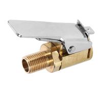 ABOOFAN Car Tyre Inflator Valve Adapter Clip-On Air Chuck Connector with Threaded Plug for Motorcycle and Bike Pump Applications