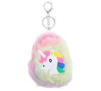 ABOOFAN Cartoon Unicorn Coin Purse Plush Zip Pouch with Keychain | Polyester and Metal Build, Easy to Carry and Store, Simple Classic Style