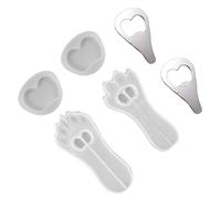 ABOOFAN Cat Claw Bottle Opener Mold, Home Beer Opener Mold, Silicone Iron, White, DIY Handicrafts, Cat Claw Shaped