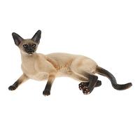 ABOOFAN Cat Model Siamese Cat Statue Ornament Lucky Cat Figurines Small Kitten Sculpture Art Decoration Collectible Tabletop Ornament Home Decoration Fake Cat Model