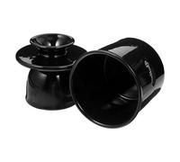 ABOOFAN Ceramic Butter Crock with Lid Airtight Butter Dish Container for Kitchen and Fridge Elegant Black Porcelain Suitable for Restaurant Dessert Shop and Home Use