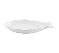 ABOOFAN Ceramic Fish Shape Serving Plate Frosted Dinner Plate for Steamed Fish Roasting and Appetizers for Kitchens