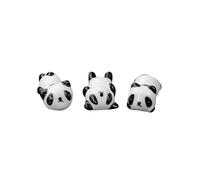 ABOOFAN Ceramic Panda Chopstick Holder Set of 3 Tableware Rest for Chopsticks Easy to Clean Cute Animal Design