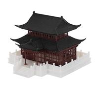 ABOOFAN Chinese Ancient Architecture Model Miniature Micro Landscape Building Ornament in Pla Withstands Water and Environmental Changes, Aquarium Fish Tank Garden Decor and Bonsai