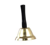 ABOOFAN Christmas Bells Metal Hand Bell Wooden Handle for Musical Percussion Classroom Church for Holiday Decor