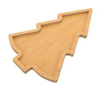 ABOOFAN Christmas Tree Shaped Charcuterie Board Wooden Cheese Board Serving Platter Snack Dessert Tray Xmas Present for Mom Daughter Friend