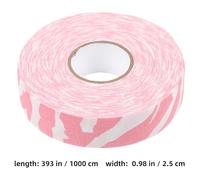 ABOOFAN Cloth Hockey Tape with High Adhesive Grip for Ice Hockey Sticks Wear-resistant Sports Tape with Pink Zebra Pattern for Reliable Non-slip Stick Handling