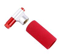 ABOOFAN Co2 Mini Bicycle Tire Pump with Valve Head and Sponge Sleeve, Motorbike Tyre Air Inflator Compatible with Road and Mountain Bikes, Portable Frame-mounted Carbon Dioxide Pump