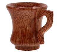 ABOOFAN Coconut Wood Wine Cup with Handle Natural Sustainable Wooden Drinking Mug for Hot Drinks and Wine Multi Functional Rustic Wood Cup for Home Decor and Everyday Use