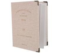 ABOOFAN Commemorative Ticket Storage Booklet with 120 Pockets Gray Coil-Bound Album for Concert, Movie, Train and Airplane Tickets, Picture and Card Organizer for Home Collection