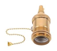 ABOOFAN Copper Pull Chain Light Socket Replacement with Vintage Appeal and Corrosion Resistance, Suitable for Table Lamps and Dining Spaces, Sturdy Electrical Pull Chain Switch Lamp Part