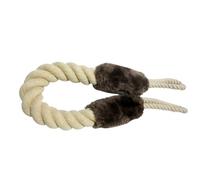 ABOOFAN Cotton Door Stop Rope with Finger Protector and Pinch Guard Soft Molar Door Accessory from Slamming and Keep Pets Safe at Home