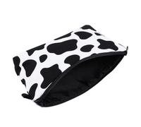 ABOOFAN Cow Pattern Makeup Bag Cosmetic Bag 8.5x5.5x3inch Wear-Resistant Fine Workmanship Polyester Family Friends Daily Use Portable Stylish Elegant Toiletry Pouch