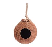 ABOOFAN Creative Coconut Shell Bird Nest House for Sparrows and Robins, Hollow Natural Coconut Material with Sheltered and Private Nesting Feature, for Patio and Garden Decoration