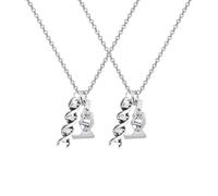 ABOOFAN Creative Microscope Necklace Dna Double Helix Pendant Scientific Jewelry Graduation Gift for Biology and Chemistry Enthusiasts