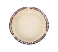 ABOOFAN Creative Retro Ceramic Ashtray Japanese Underglaze Practical Ash Container for Home Desktop Bedroom Living Room Study Office Decor Compact and Stylish