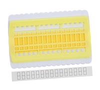 ABOOFAN Cross Stitch Thread Organizer Card Lightweight Plastic Thread Arranger for Embroidery Projects Compact Mini Floss Holder for Home Sewing and Craft DIY Yellow