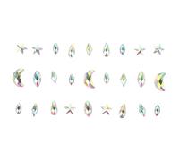 ABOOFAN Crystal Diamond Stickers for Face Art Diy Rhinestone Stickers Sparkly Face Decoration for Costume Party Temporary Carnival for Boys and Girls