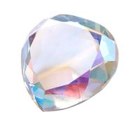 ABOOFAN Decorative Simulation Diamond Nail Art Prop Iridescent Love Heart Crystal Display for Nail Salon Photo Showing