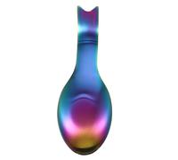 ABOOFAN Delicate Stainless Steel Spoon Holder and Scoop Rest for Kitchen, Wear-Resistant Household Spoon Holder Preventing Dirt and Scoop Rolling, Kitchen Accessories with Elegant