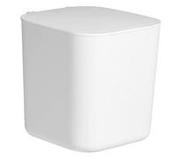 ABOOFAN Desktop Trash Bin with Lid Compact Mini Garbage Can for Kitchen Bedroom Office Countertops Impact Resistant Space Saving Wastebasket for Tidy Desks
